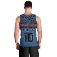 Custom Toa Samoa Rugby Men Tank Top Samoan Warrior Ula Fala Tribal Pattern LT03 - Polynesian Pride