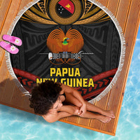 Papua New Guinea Bird-of-Paradise Beach Blanket Coat of Arms and Tribal Patterns LT03 - Polynesian Pride