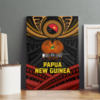 Papua New Guinea Bird-of-Paradise Canvas Wall Art Coat of Arms and Tribal Patterns LT03 - Polynesian Pride