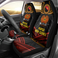 Papua New Guinea Bird-of-Paradise Car Seat Cover Coat of Arms and Tribal Patterns LT03 - Polynesian Pride
