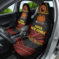Papua New Guinea Bird-of-Paradise Car Seat Cover Coat of Arms and Tribal Patterns LT03 - Polynesian Pride