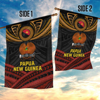 Papua New Guinea Bird-of-Paradise Garden Flag Coat of Arms and Tribal Patterns LT03 - Polynesian Pride