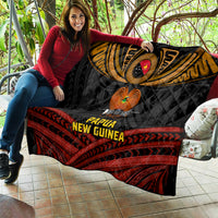 Papua New Guinea Bird-of-Paradise Quilt Coat of Arms and Tribal Patterns LT03 - Polynesian Pride