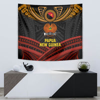 Papua New Guinea Bird-of-Paradise Tapestry Coat of Arms and Tribal Patterns LT03 - Polynesian Pride