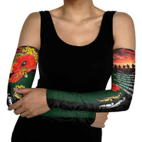 New Zealand and Australia ANZAC Day Arm Sleeves Lest We Forget Indigenous and Maori Pattern LT03 - Polynesian Pride