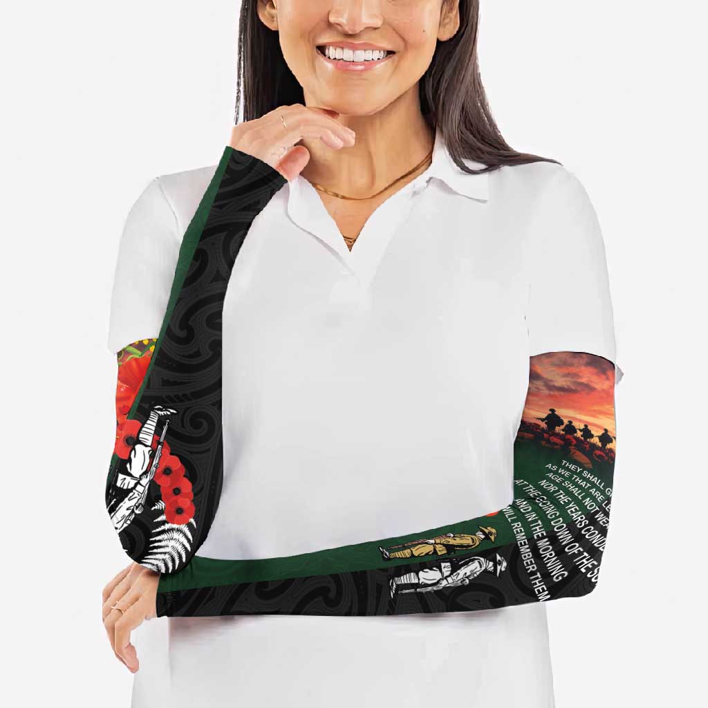 New Zealand and Australia ANZAC Day Arm Sleeves Lest We Forget Indigenous and Maori Pattern LT03 - Polynesian Pride