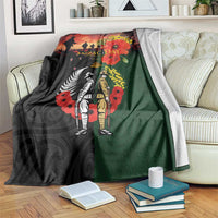 New Zealand and Australia ANZAC Day Blanket Lest We Forget Indigenous and Maori Pattern LT03 Multicolor - Polynesian Pride