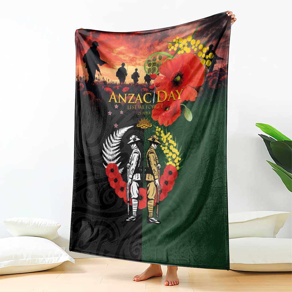 New Zealand and Australia ANZAC Day Blanket Lest We Forget Indigenous and Maori Pattern LT03 - Polynesian Pride