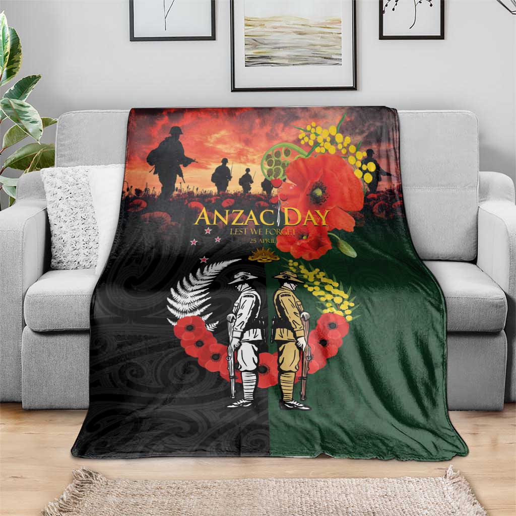 New Zealand and Australia ANZAC Day Blanket Lest We Forget Indigenous and Maori Pattern LT03 - Polynesian Pride