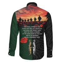 New Zealand and Australia ANZAC Day Family Matching Off Shoulder Maxi Dress and Hawaiian Shirt Lest We Forget Indigenous and Maori Pattern LT03 - Polynesian Pride