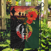 New Zealand and Australia ANZAC Day Garden Flag Lest We Forget Indigenous and Maori Pattern LT03 Garden Flag Multicolor - Polynesian Pride