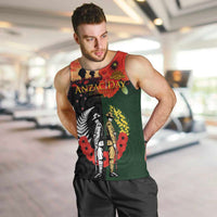 New Zealand and Australia ANZAC Day Men Tank Top Lest We Forget Indigenous and Maori Pattern LT03 Multicolor - Polynesian Pride