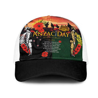 New Zealand and Australia ANZAC Day Mesh Trucker Cap Lest We Forget Indigenous and Maori Pattern
