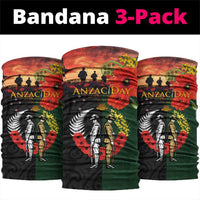 New Zealand and Australia ANZAC Day Neck Gaiter Lest We Forget Indigenous and Maori Pattern