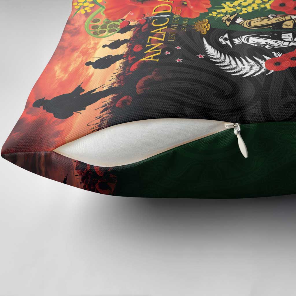New Zealand and Australia ANZAC Day Pillow Cover Lest We Forget Indigenous and Maori Pattern LT03 - Polynesian Pride