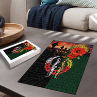 New Zealand and Australia ANZAC Day Puzzle Lest We Forget Indigenous and Maori Pattern LT03 - Polynesian Pride
