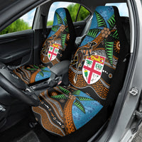 Fiji and Australia Car Seat Cover Fijian and Aboriginal mix Culture LT03 - Polynesian Pride