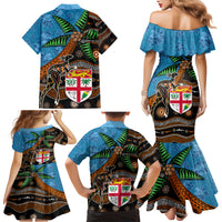 Fiji and Australia Family Matching Mermaid Dress and Hawaiian Shirt Fijian and Aboriginal mix Culture LT03 - Polynesian Pride