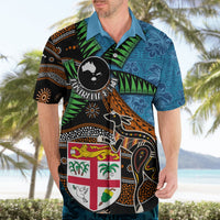 Fiji and Australia Hawaiian Shirt Fijian and Aboriginal mix Culture