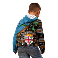 Fiji and Australia Kid Hoodie Fijian and Aboriginal mix Culture LT03 - Polynesian Pride