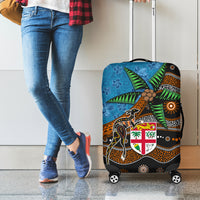 Fiji and Australia Luggage Cover Fijian and Aboriginal mix Culture LT03 - Polynesian Pride