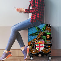 Fiji and Australia Luggage Cover Fijian and Aboriginal mix Culture LT03 - Polynesian Pride