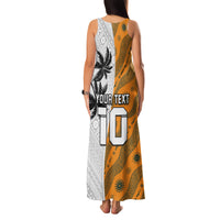 Custom Fiji and Australia Rugby Family Matching Tank Maxi Dress and Hawaiian Shirt Tapa Mix Aboriginal Pattern Half Style LT03 - Polynesian Pride