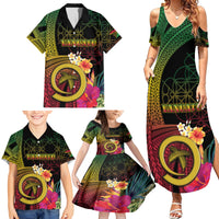 Vanuatu Independence Day Family Matching Summer Maxi Dress and Hawaiian Shirt Sand Drawing Melanesian Vibes LT03 - Polynesian Pride