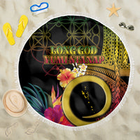 Vanuatu Selebretem 44th Indipendens Dei Beach Blanket Sand Drawing Melanesian Vibes