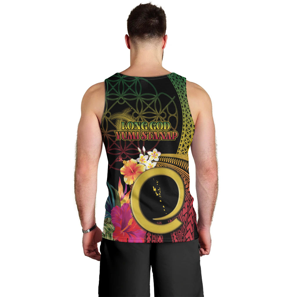 Vanuatu Selebretem 44th Indipendens Dei Men Tank Top Sand Drawing Melanesian Vibes LT03 - Polynesian Pride