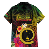 Vanuatu Shefa Day Family Matching Long Sleeve Bodycon Dress and Hawaiian Shirt Sand Drawing Melanesian LT03 - Polynesian Pride
