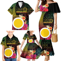 Vanuatu Shefa Day Family Matching Mermaid Dress and Hawaiian Shirt Sand Drawing Melanesian LT03 - Polynesian Pride