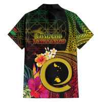 Vanuatu Shefa Day Family Matching Short Sleeve Bodycon Dress and Hawaiian Shirt Sand Drawing Melanesian LT03 - Polynesian Pride