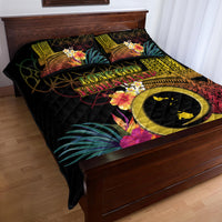 Vanuatu Shefa Day Quilt Bed Set Sand Drawing Melanesian