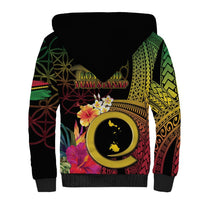 Vanuatu Shefa Day Sherpa Hoodie Sand Drawing Melanesian LT03 - Polynesian Pride