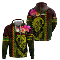 Hawaiian Reggae Music Hoodie Jamaica Singer Tribal Polynesian and Hibiscus LT03 - Polynesian Pride
