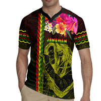 Hawaiian Reggae Music Rugby Jersey Jamaica Singer Tribal Polynesian and Hibiscus LT03 - Polynesian Pride