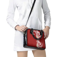 Aloha Polynesian Plumeria Flower Shoulder Handbag Red Color LT03 - Polynesian Pride