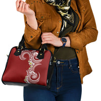 Aloha Polynesian Plumeria Flower Shoulder Handbag Red Color LT03 - Polynesian Pride
