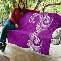 Aloha Polynesian Plumeria Flower Quilt Purple Color LT03 - Polynesian Pride