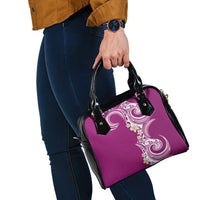 Aloha Polynesian Plumeria Flower Shoulder Handbag Pink Color LT03 - Polynesian Pride