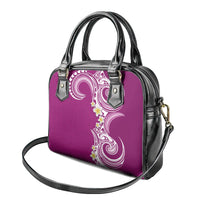 Aloha Polynesian Plumeria Flower Shoulder Handbag Pink Color LT03 - Polynesian Pride