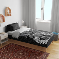 Aotearoa Maori Sea Animals Tribal Bedding Set Manta Ray and Shark Moko Pattern Black Color LT03 - Polynesian Pride