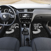 Aotearoa Maori Sea Animals Tribal Car Mats Manta Ray and Shark Moko Pattern Black Color