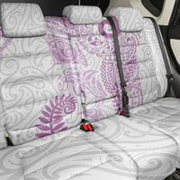 Aotearoa Maori Sea Animals Tribal Back Car Seat Cover Manta Ray and Shark Moko Pattern Pink Color LT03 - Polynesian Pride