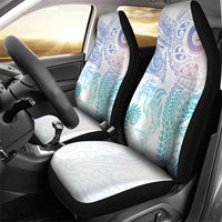 Aotearoa Maori Sea Animals Tribal Car Seat Cover Manta Ray and Shark Moko Pattern Sweet Pastel LT03 - Polynesian Pride