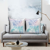 Aotearoa Maori Sea Animals Tribal Pillow Cover Manta Ray and Shark Moko Pattern Sweet Pastel LT03 - Polynesian Pride