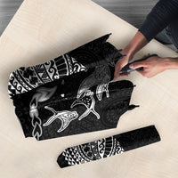 Hawaiian Manta Ray Tribal Umbrella Polynesian Art Motifs Black Color LT03 - Polynesian Pride
