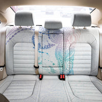 Hawaiian Manta Ray Tribal Back Car Seat Cover Polynesian Art Motifs Sweet Pastel LT03 - Polynesian Pride