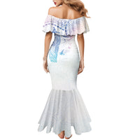 Hawaiian Manta Ray Tribal Family Matching Mermaid Dress and Hawaiian Shirt Polynesian Art Motifs Sweet Pastel LT03 - Polynesian Pride